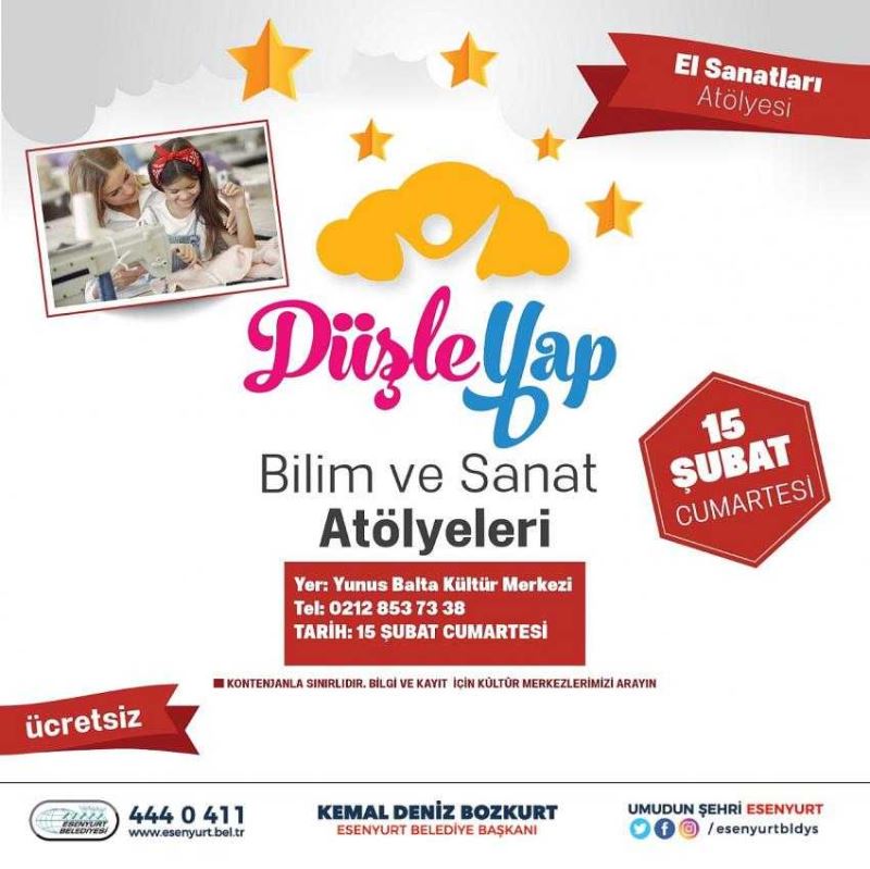 ESENYURTLU ÇOCUKLAR BİLİM VE SANATLA BÜYÜYECEK