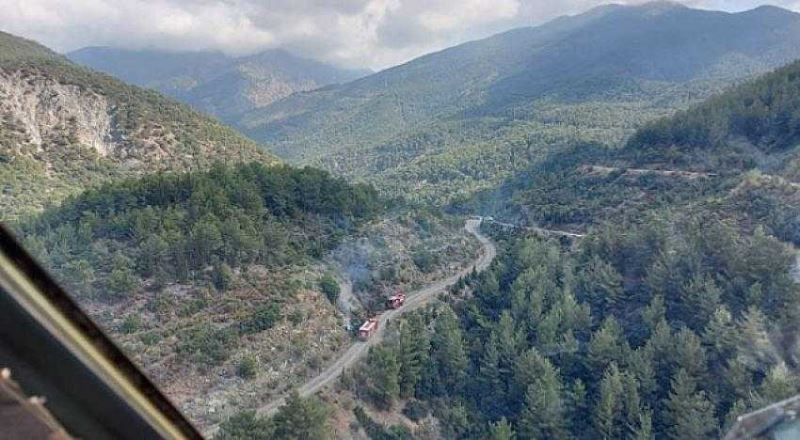Hatay’ın Arsuz ilçesinde orman yangını çıktı