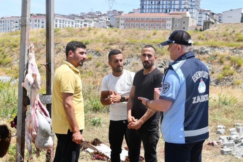 ESENYURT BELEDİYESİ KAÇAK KESİME GEÇİT VERMEDİ