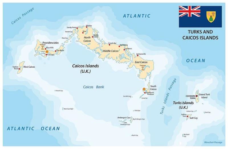 Binlerce Km Uzakta Bulunan Turks ve Caicos Adaları